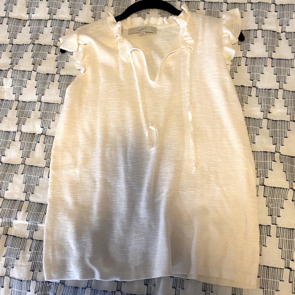 Loft white blouse